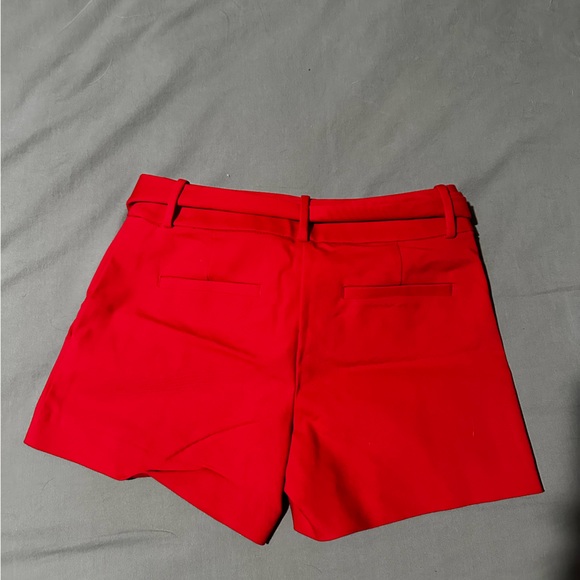 LOFT Red Bow-Tie Shorts - Picture 3 of 4